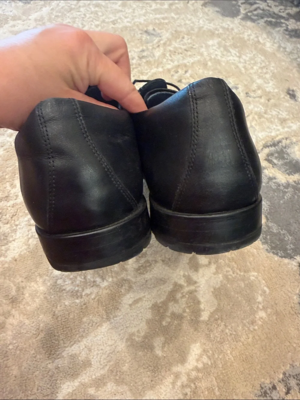 Birkenstock Men's Black Leather Lace-Up Oxfords Size 46